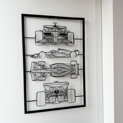 Corvette C7 Frame Silhouette Metal Wall Art