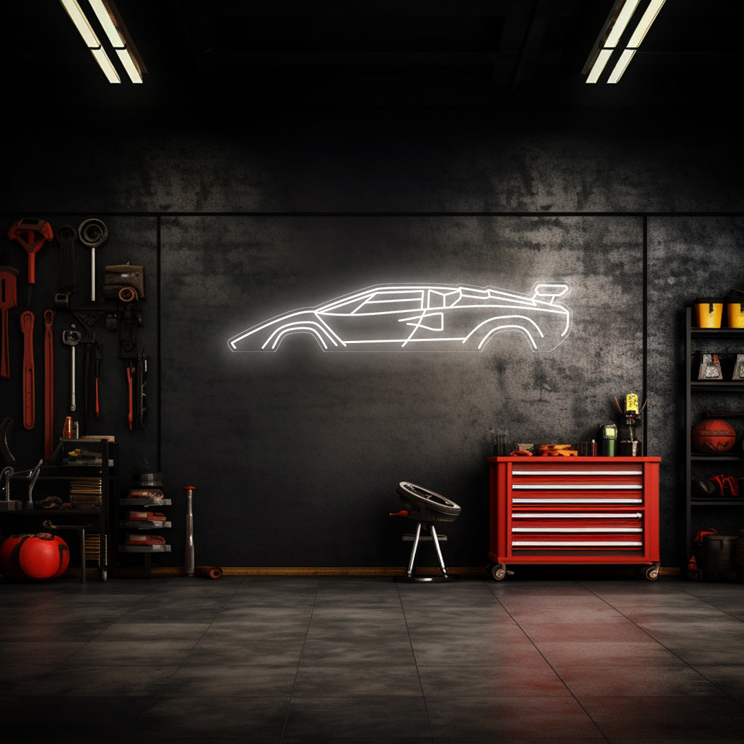Countach Neon Silhouette – petrolvibes uk