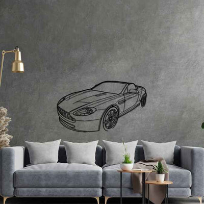 Vantage Convertible 2011 Angle Silhouette Metal Wall Art