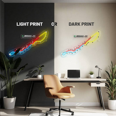 Jeddah Corniche Circuit Neon Race Track