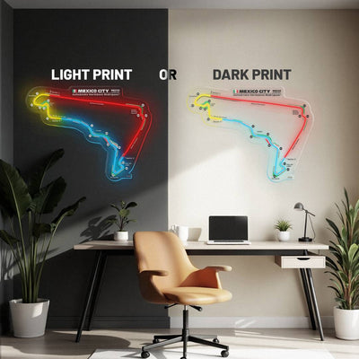 Autodromo Hermanos Rodriguez Neon Race Track