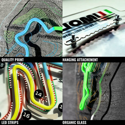 Road America Neon Race Track
