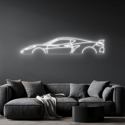 Corvette C8 Z06 Neon Silhouette