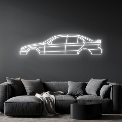 E36 Sedan Neon Silhouette