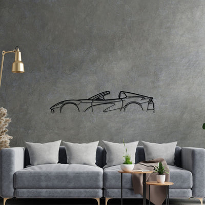 812 GTS Spider Classic Silhouette Metal Wall Art