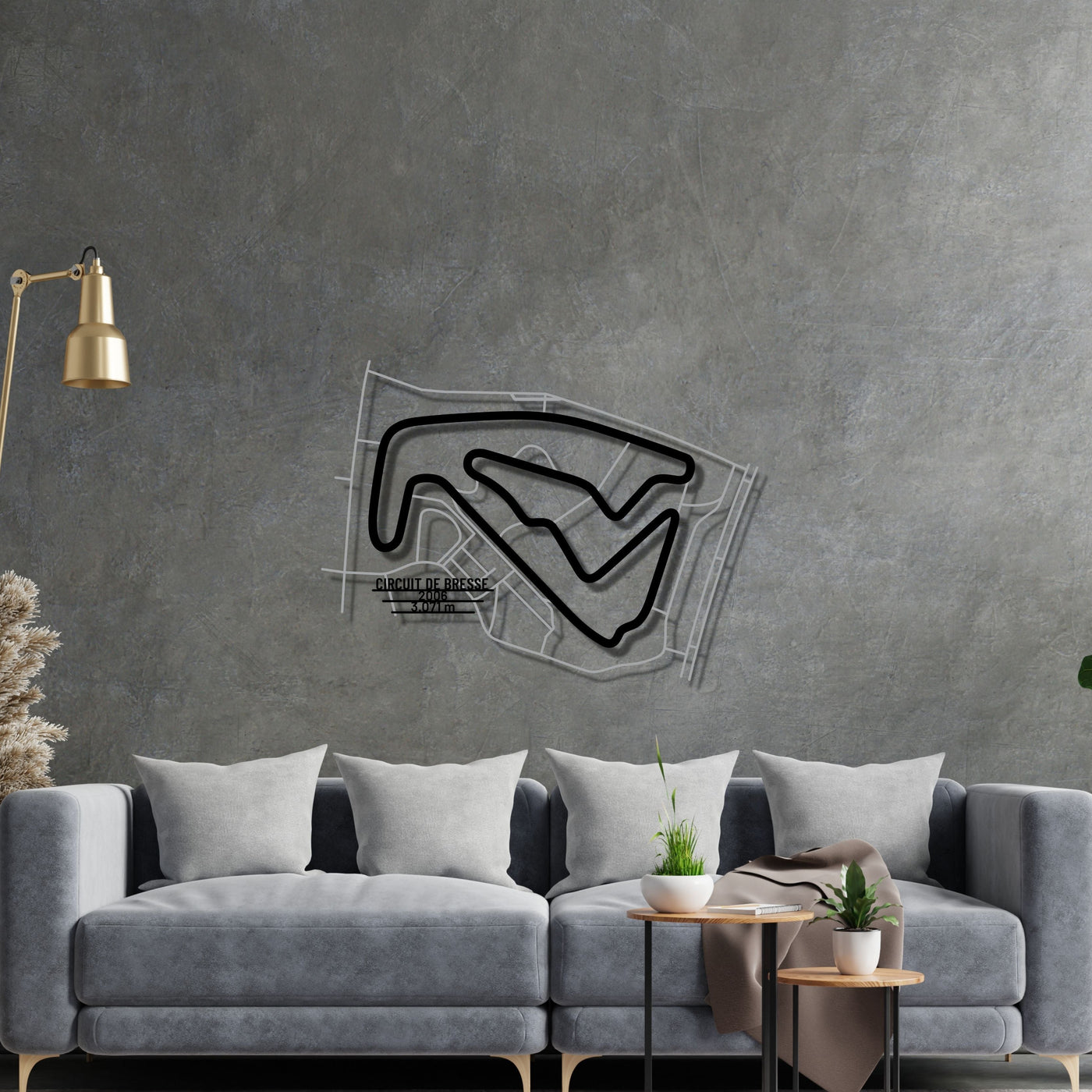 Circuit De Bresse Metal Wall Art