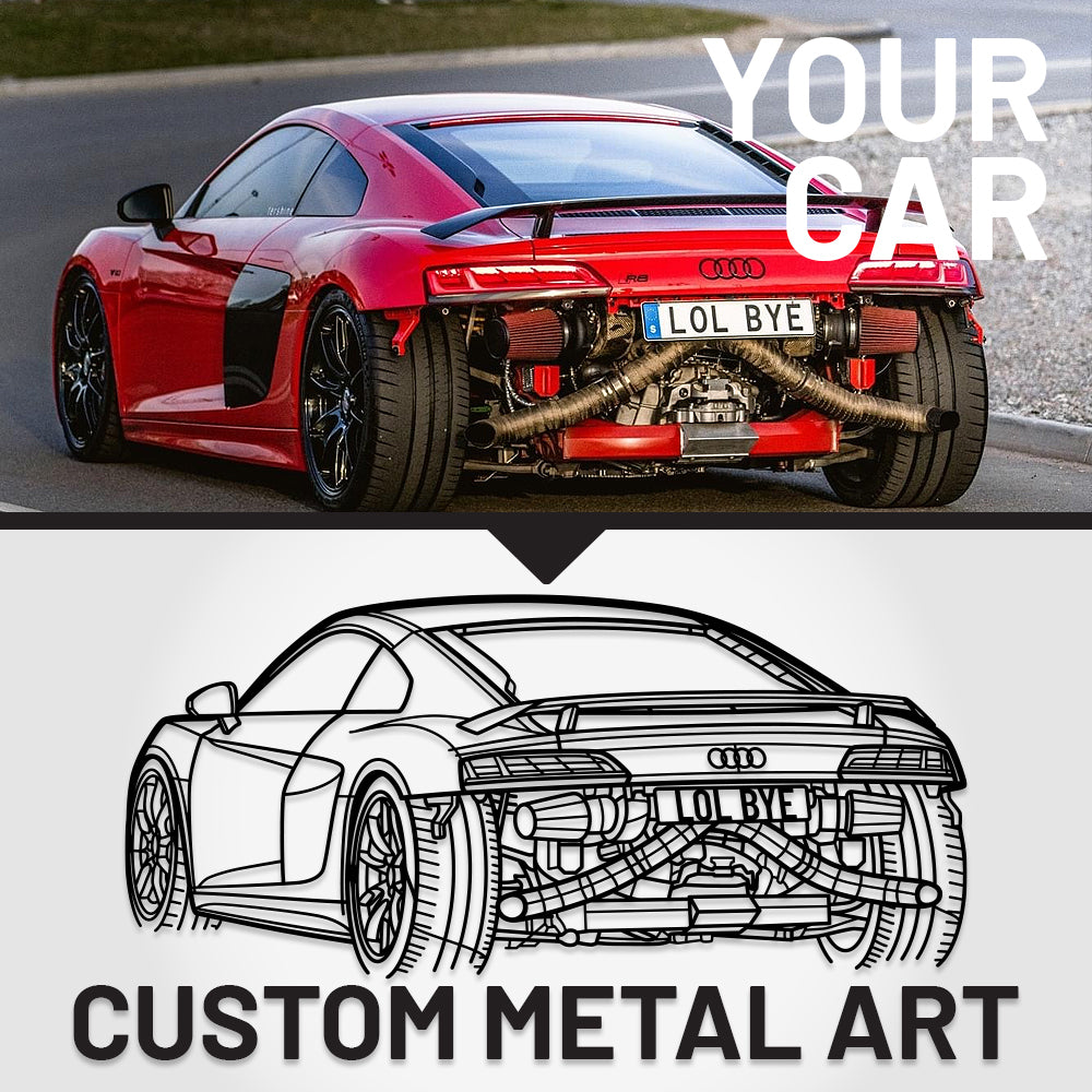Your Custom Car Silhouette Metal Wall Art Service