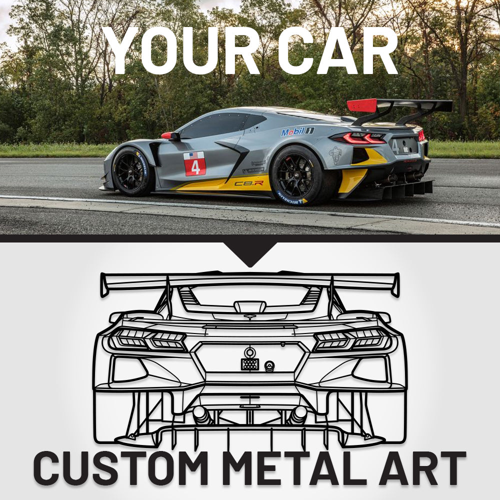 Your Custom Car Silhouette Metal Wall Art Service