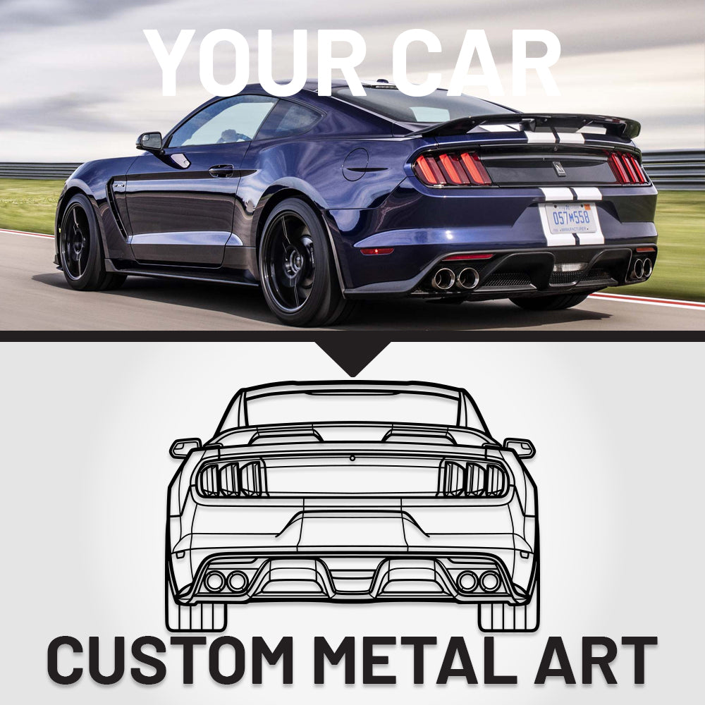 Your Custom Car Silhouette Metal Wall Art Service
