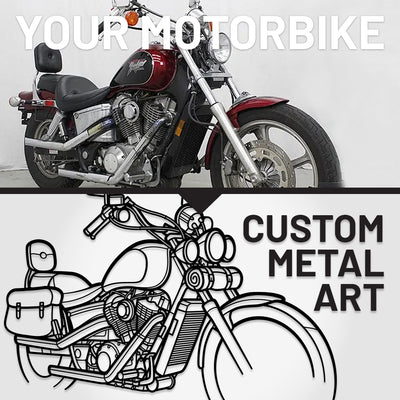 Your Custom Bike Silhouette Metal Wall Art Service