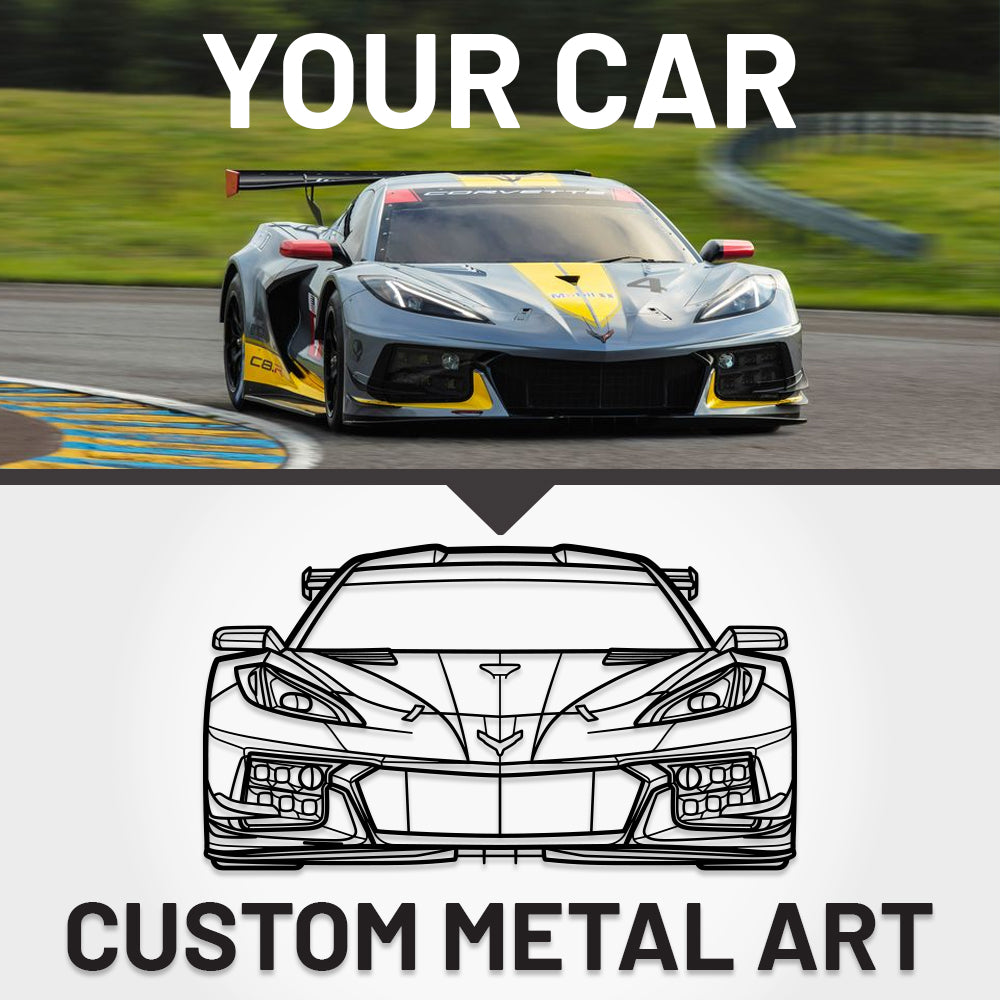 Your Custom Car Silhouette Metal Wall Art Service