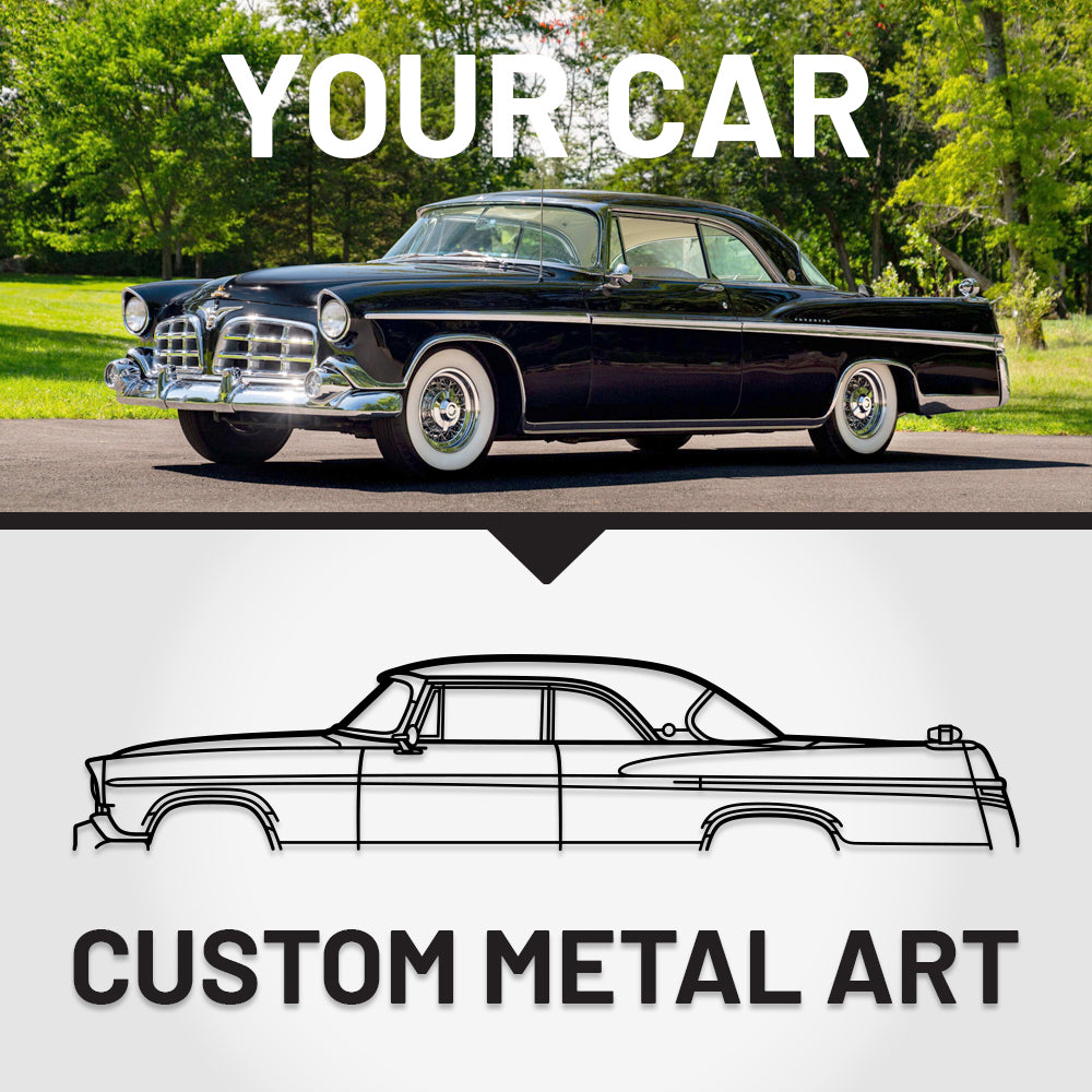 Your Custom Car Silhouette Metal Wall Art Service