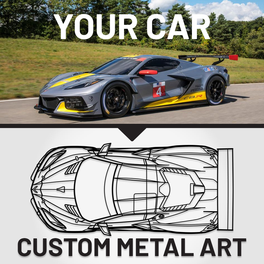 Your Custom Car Silhouette Metal Wall Art Service