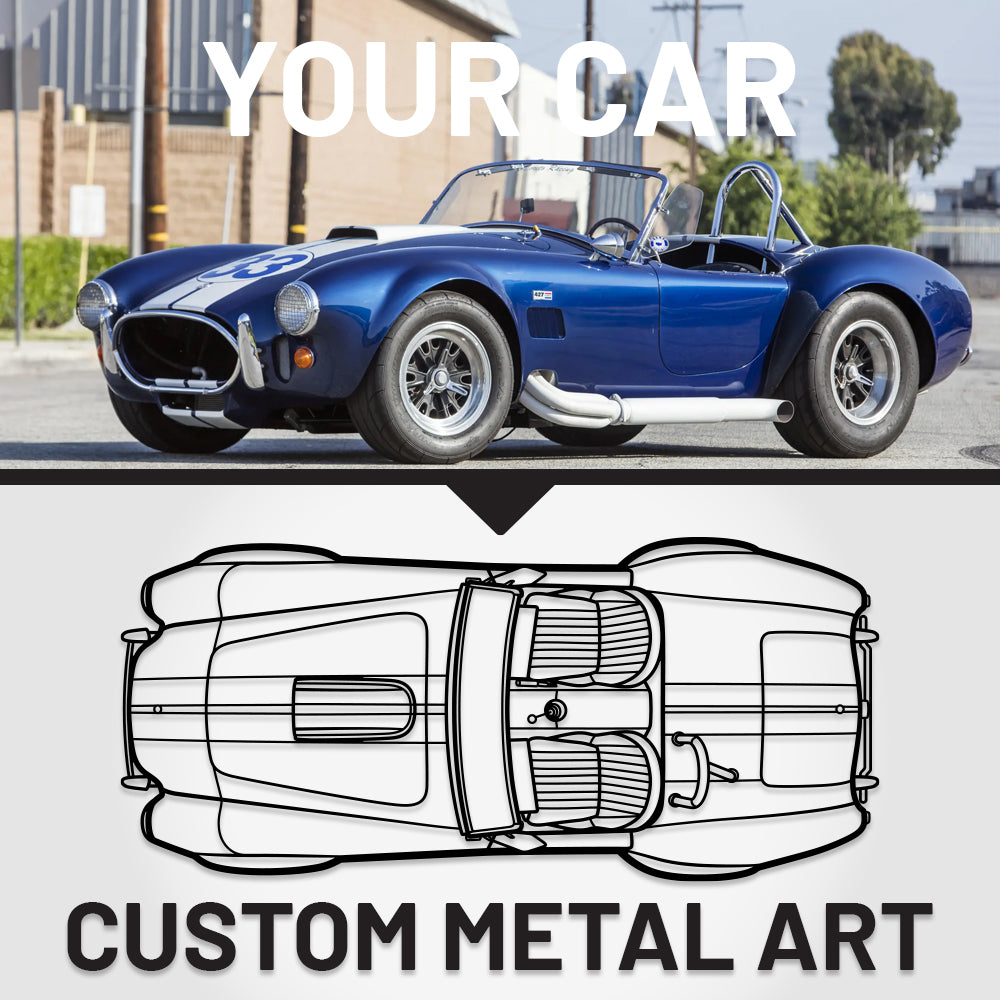 Your Custom Car Silhouette Metal Wall Art Service