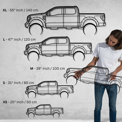 Your Custom Car Silhouette Metal Wall Art Service