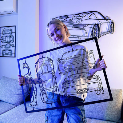 Your Custom Frame Car Metal Wall Art Service