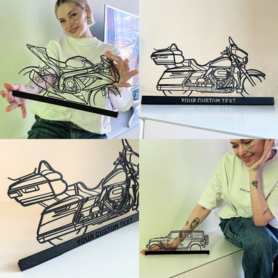 Your Custom Car Standing Silhouette Metal Art Service