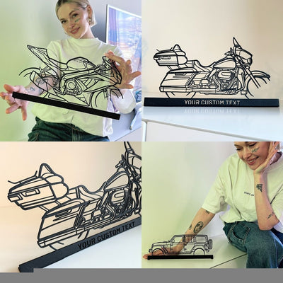 R1S Silhouette Metal Art Stand