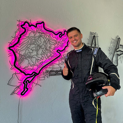 Your Custom Race Track Metal Wall Art Service