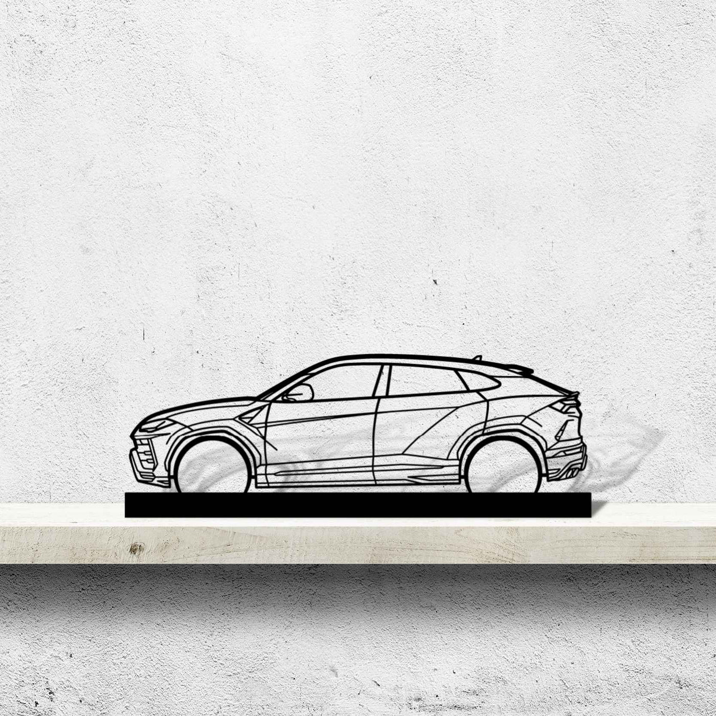 Urus Silhouette Metal Art Stand