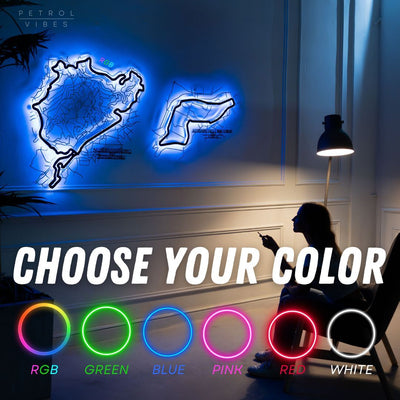 Your Custom Race Track Metal Wall Art Service
