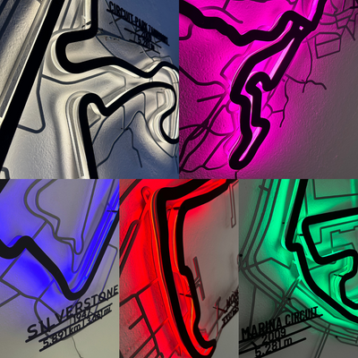 Your Custom Race Track Metal Wall Art Service